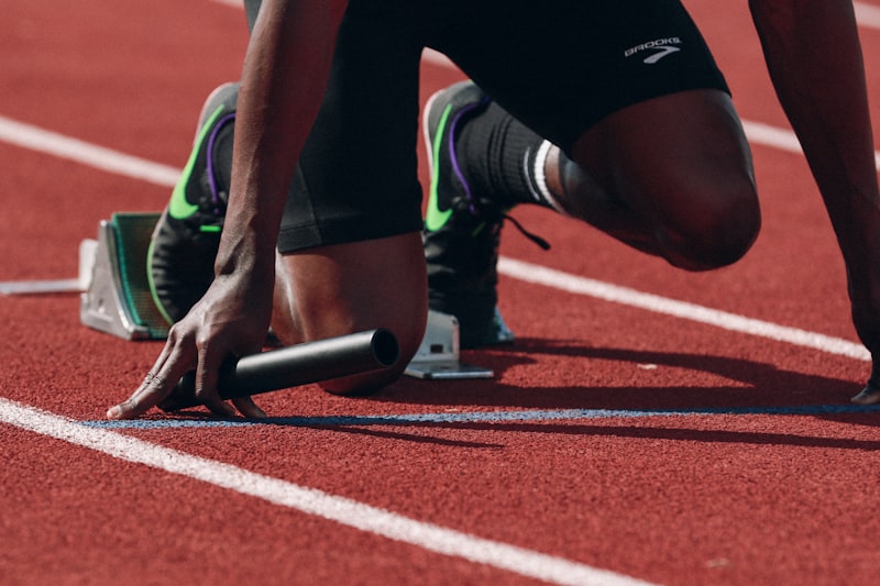 Students running on track