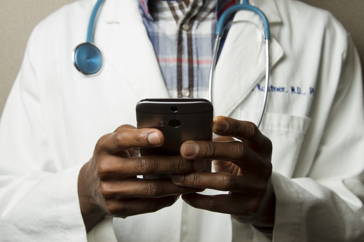 Healthcare professional providing student care